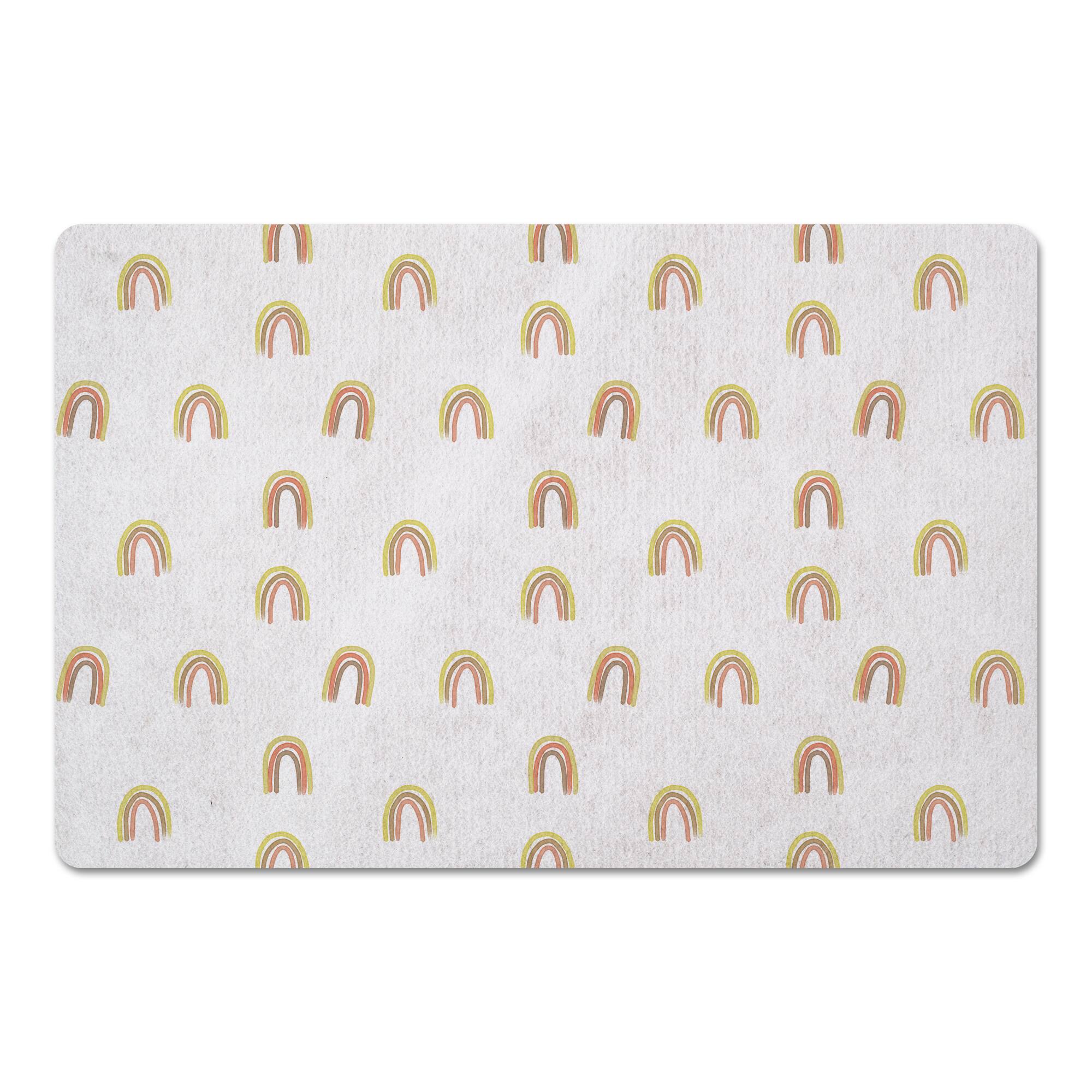 Random Rainbow Pattern 27" x 18" Floor Mat